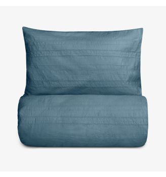 Set de lenjerie de pat pentru o persoană, Boho Deco, albastru, 100% bumbac, 2 piese