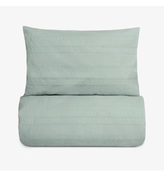 Set de lenjerie de pat pentru o persoană, Boho Deco, verde nefrit, 100% bumbac, 2 piese