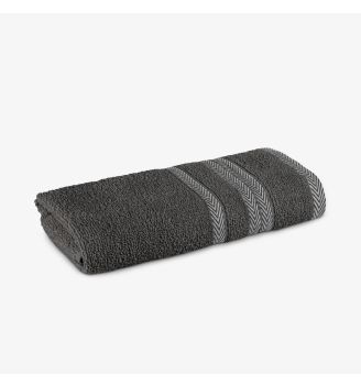 Prosop de baie CRYSTAL GRI INCHIS 50/80 cm  bumbac 100%
