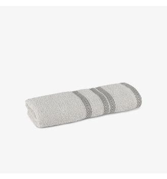 Prosop de baie CRYSTAL GRI DESCHIS 30/50 cm  bumbac 100%