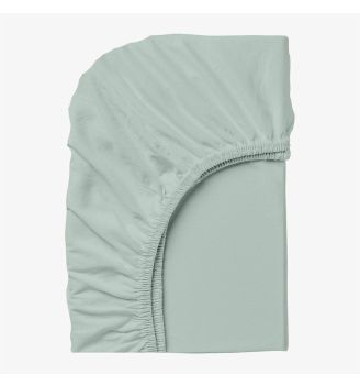 Cearșaf cu elastic NEFRIT VERDE, 100% bumbac ranforce, 120/200/25 cm