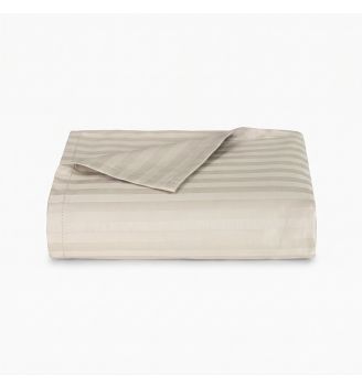Cearsaf de pat cu dungi SEVILLA LUX GRI NISIPIU BEJ 150/260 cm