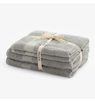 Set de prosoape de baie GRI, 4 piese