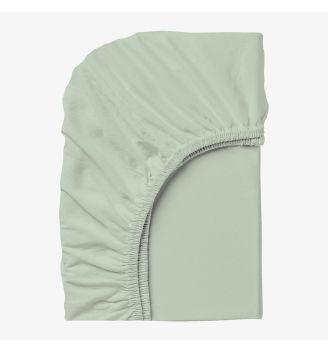 Cearșaf cu elastic NEFRIT VERDE, 100% bumbac ranforce, 140/200/25 cm