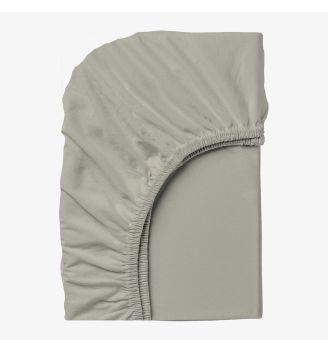 Cearsaf de pat cu elastic GRI NOU 160/200/25 cm 100% bumbac ranforce 