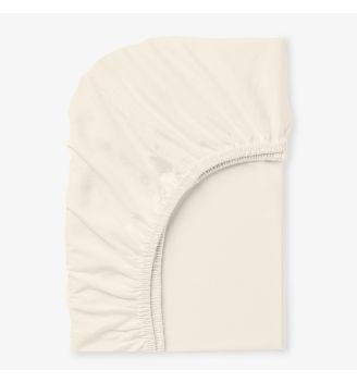 Cearsaf de pat cu elastic 120/200/25 NATURAL 100% bumbac natural netratat