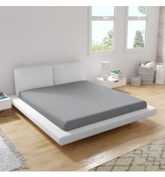 Cearsaf de pat GRI NOU 150/260 cm 100% bumbac ranforce