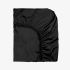 Cearsaf de pat cu elastic SATEEN NEGRU 100/200/25 cm 100% bumbac satinat