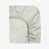 Cearsaf de pat cu elastic SATEEN SILVERY 100/200/25 cm 100% bumbac satinat