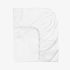 Cearsaf de pat cu elastic SATEEN ALB 100/200/25 cm 100% bumbac satinat