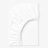 Cearsaf de pat cu elastic ALB  200/200/25 cm 100% bumbac ranforce 
