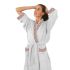 Halat de baie FOLKLORE GRI L/XL 100% micro bumbac