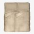 Lenjerie de pat de lux TAUPE 100% bumbac satinat 5 piese 