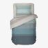 Lenjeria de pat NEPTUN TURQUOISE 100% bumbac ranforce 3 piese