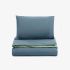 Lenjerie de pat NUANCES ALBASTRU/VERDE 100% bumbac ranforce 2 piese