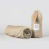 Cearsaf de pat cu elastic SATEEN TAUPE 200/200/25 cm 100% bumbac satinat