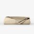 Cearsaf de pat normal SATEEN TAUPE 150/260 cm 100% bumbac satinat