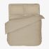 Lenjerie de pat de lux TAUPE 100% bumbac satinat 4 piese
