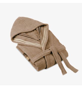 Halat de baie VENETIA TAUPE S/M 100% bumbac