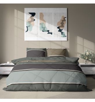 Lenjerie de pat JOHANNES 100% bumbac ranforce 4 piese 