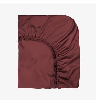 Cearsaf de pat cu elastic SATEEN GINGER 100/200/25 cm 100% bumbac satinat