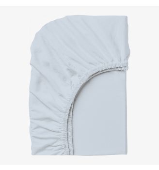 Cearșaf cu elastic ALBASTRU NOU, 100% bumbac ranforce, 200/200/25cm