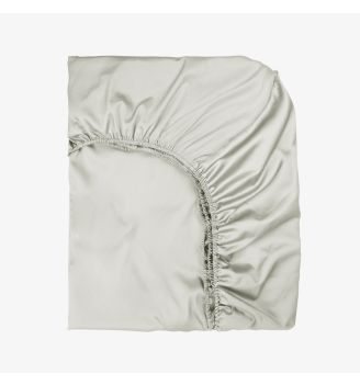 Cearsaf de pat cu elastic SATEEN SILVERY 100/200/25 cm 100% bumbac satinat