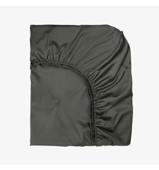 Cearsaf de pat cu elastic SATEEN SMOKY 140/200/25 cm 100% bumbac satinat