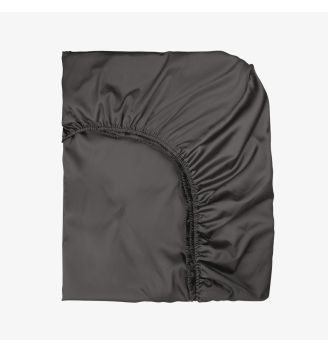 Cearsaf de pat cu elastic SATEEN SMOKY 200/200/25 cm 100% bumbac satinat