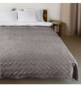 Cuvertura VELVET GRI 240/260 cm 