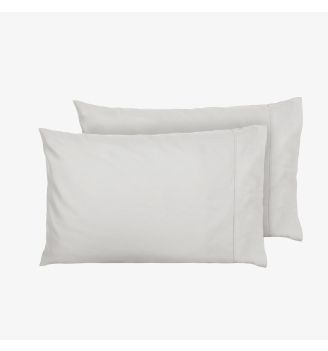 Set de fețe de pernă GRI DESCHIS, 50/70 cm, 100% bumbac ranforce