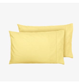 Set de fețe de pernă GALBEN LĂMÂIE, 50/70 cm, 100% bumbac ranforce