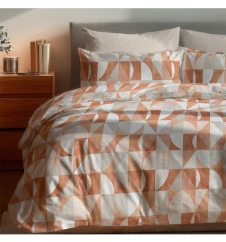 Lenjerie de pat TANGRAM, 100% bumbac Ranforce, 3 piese