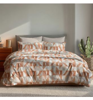 Lenjerie de pat TANGRAM, 100% bumbac Ranforce, 3 piese