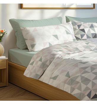 Lenjerie de pat TAYLOR 100% bumbac ranforce 3 piese 