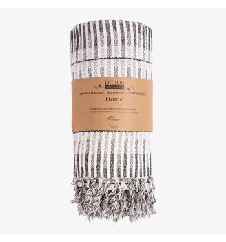 Cuvertura HOME negru si ecru 220/230 cm