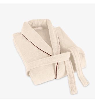 Halat de baie calitativ HAVANA ecru S/M 100% bumbac