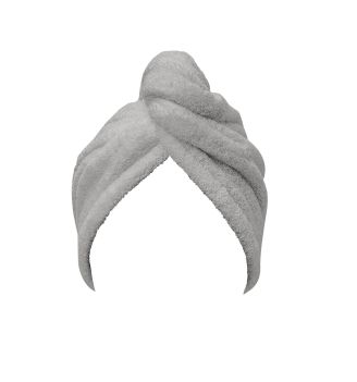 Turban din prosop pentru par CRYSTAL GRI 25/60 cm