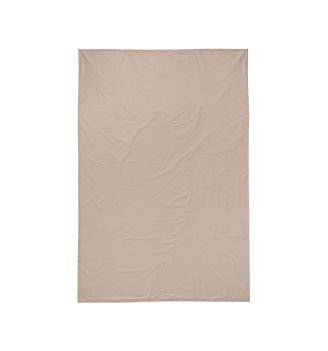 Cearsaf de pat normal SATEEN TAUPE 150/260 cm 100% bumbac satinat