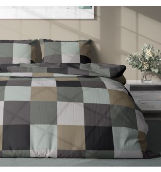 Lenjerie de pat DION 100% bumbac ranforce 3 piese 