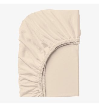 Cearșaf cu elastic BEJ, 100% bumbac ranforce, 140/200/25cm