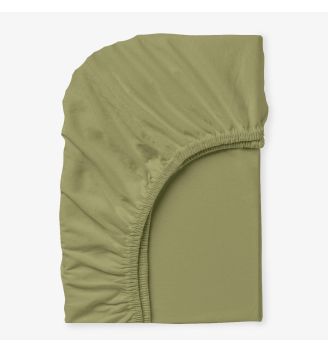 Cearsaf de pat cu elastic VERDE NOU 90/200/25 cm 100% bumbac ranforce 