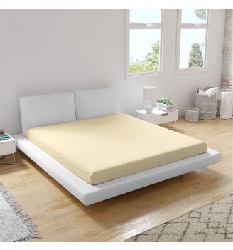 Cearsaf de pat ECRU NOU 240/260 cm 100% bumbac ranforce