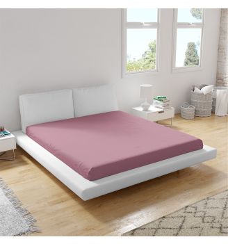 Cearsaf de pat ROZ PRAFUIT 240/260 cm 100% bumbac ranforce