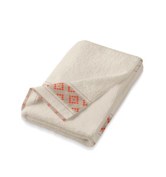 Prosop de baie FOLKLORE ECRU 100% micro bumbac 50/90 cm