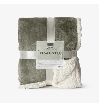 Patura pufoasa cu design luxos MAJESTIC VERDE 140/200 cm