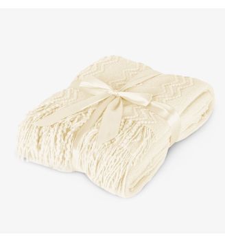 Patura Impletita MARILYN ECRU 100% Acril 130/170 cm