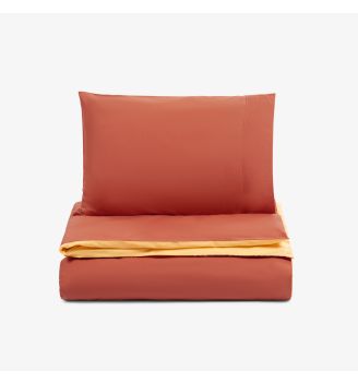 Lenjerie de pat NUANCES TERRA/GALBEN 100% bumbac ranforce 2 piese