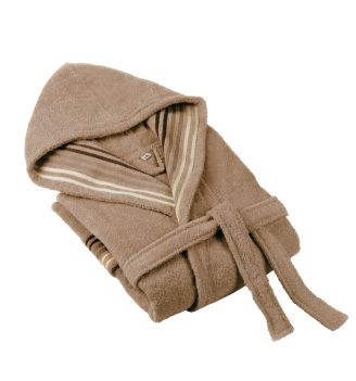 Halat de baie VENETIA TAUPE S/M 100% bumbac