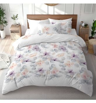 Lenjerie de pat VIOLET 100% bumbac ranforce 3 piese 